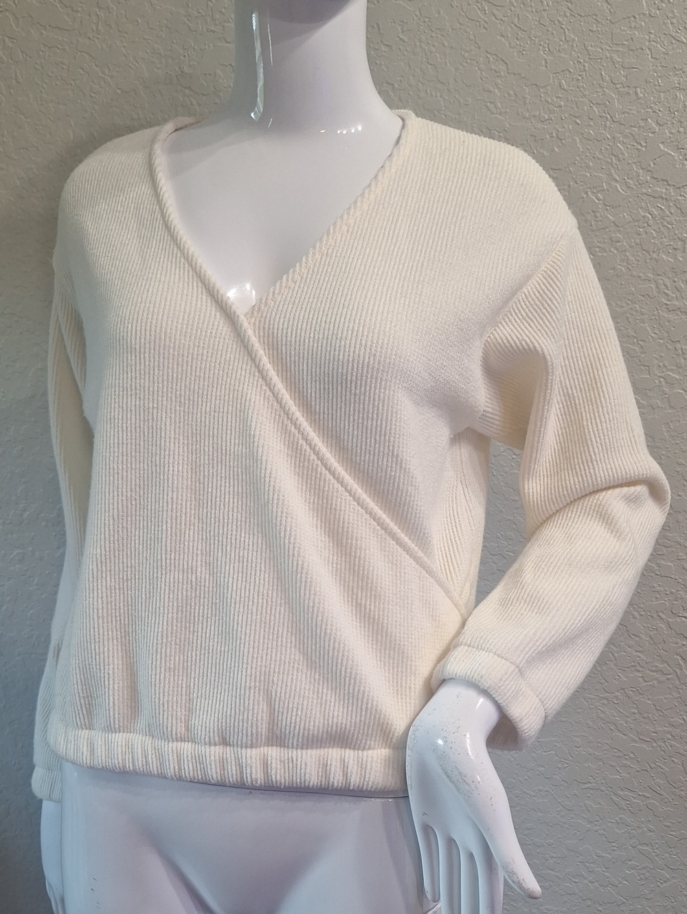 Madewell Cream Ribbed Top - Picture 3 of 12